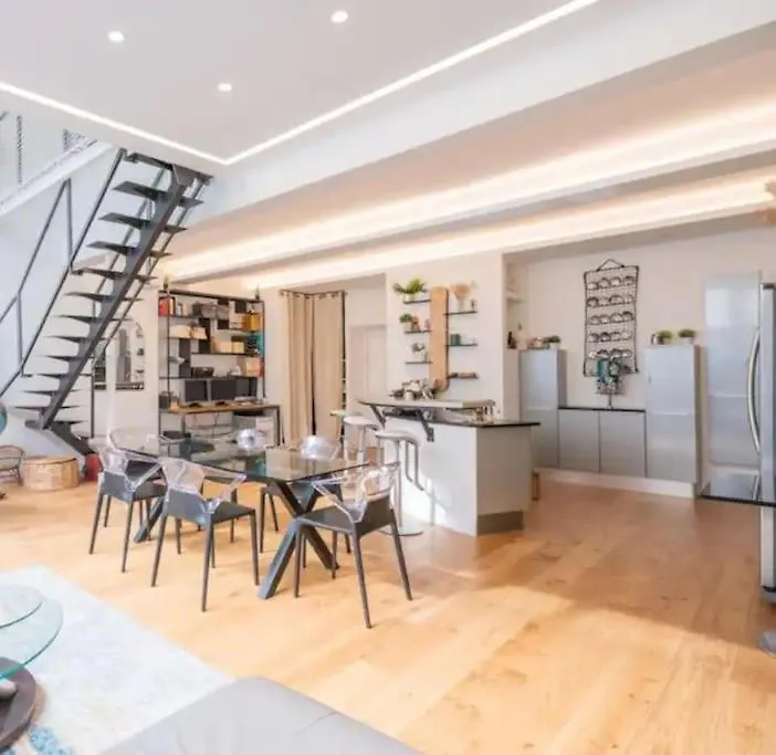 شقة Loft Design & Familial Parc Des Buttes Chaumont باريس