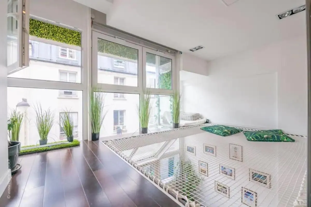 شقة Loft Design & Familial Parc Des Buttes Chaumont باريس 0*,