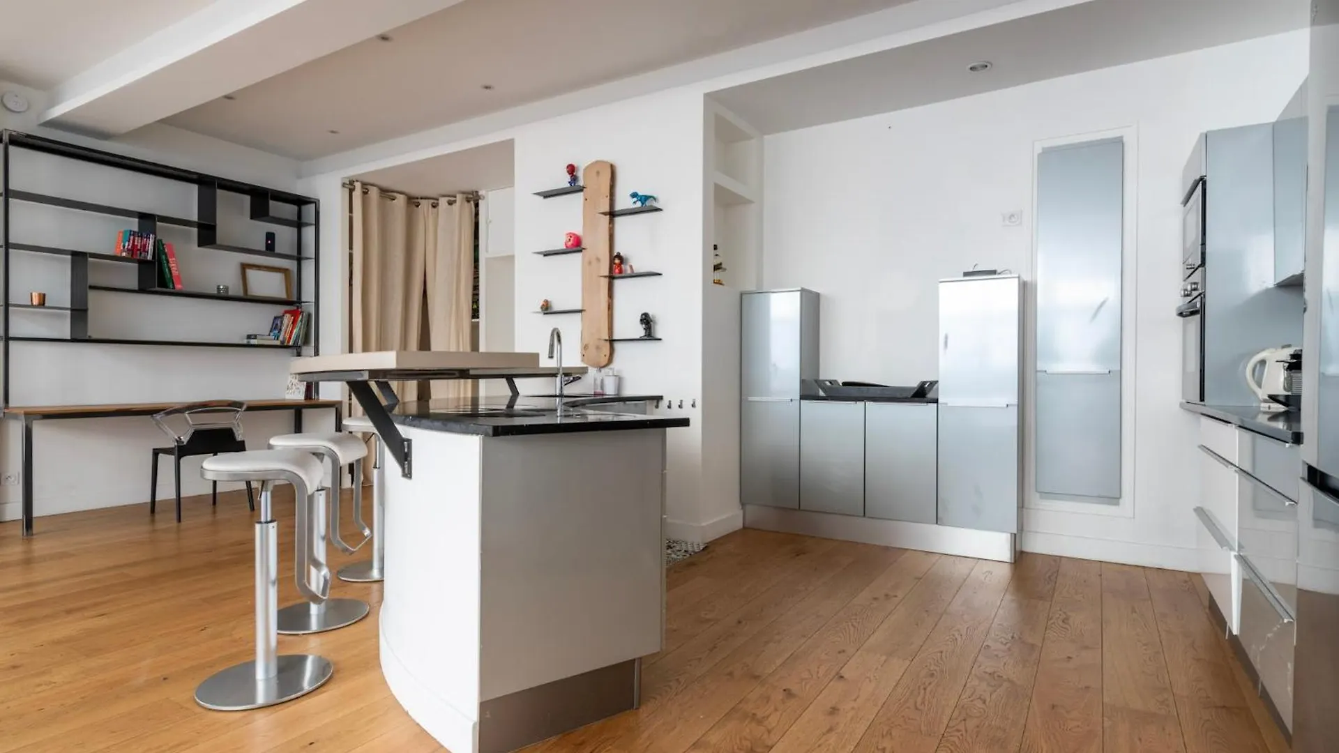 شقة Loft Design & Familial Parc Des Buttes Chaumont باريس